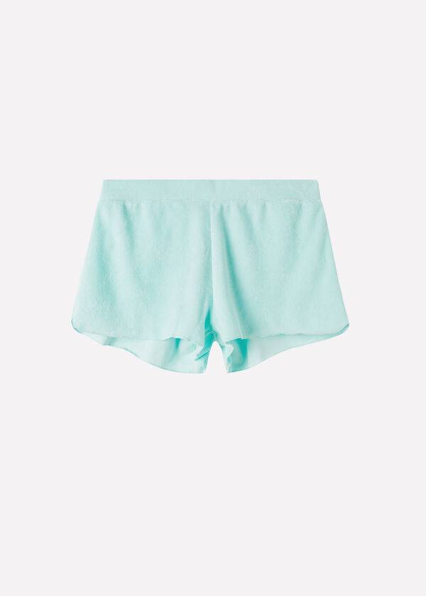 Cubrirlos Calzedonia Terrycloth Shorts Mujer Azules | CO2042JJ