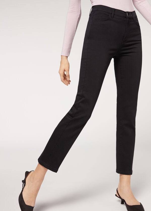 Jeans Calzedonia Eco Comodidad Mujer Negras | CO1624GL