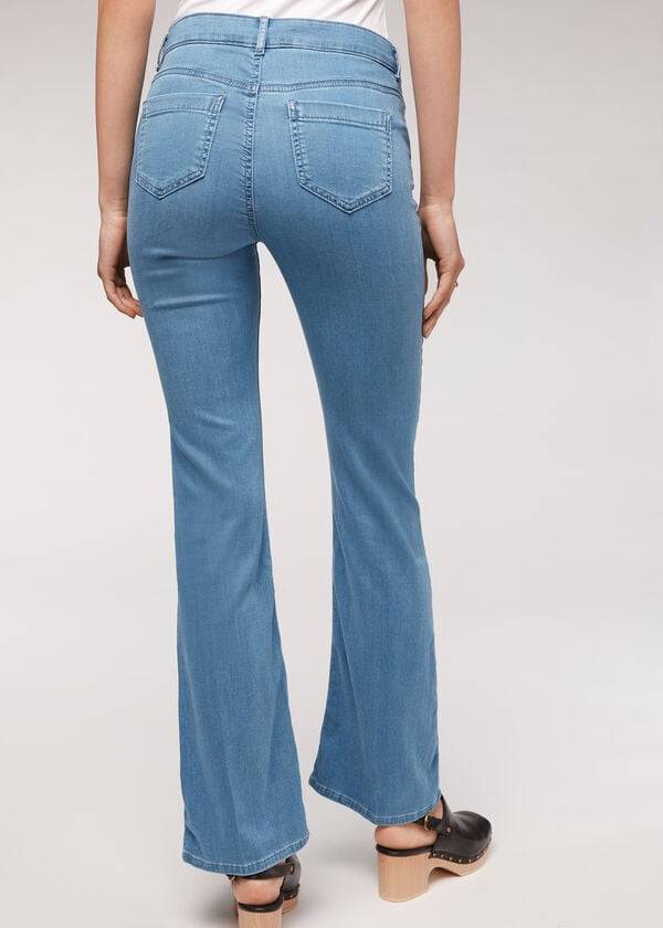 Jeans Calzedonia Eco Light Flared Denim Mujer Azules | CO1615YU