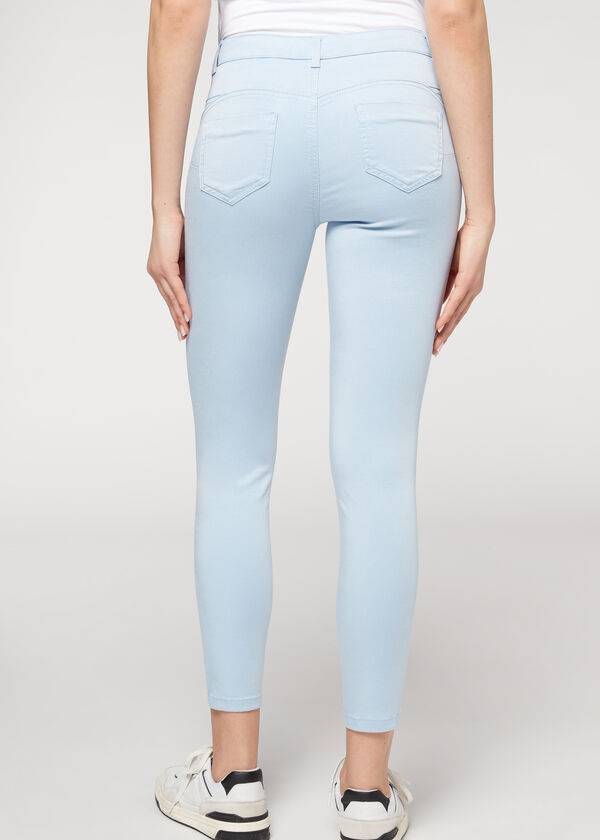 Jeans Calzedonia Eco Light Push Up Denim Mujer Beige | CO1606VD