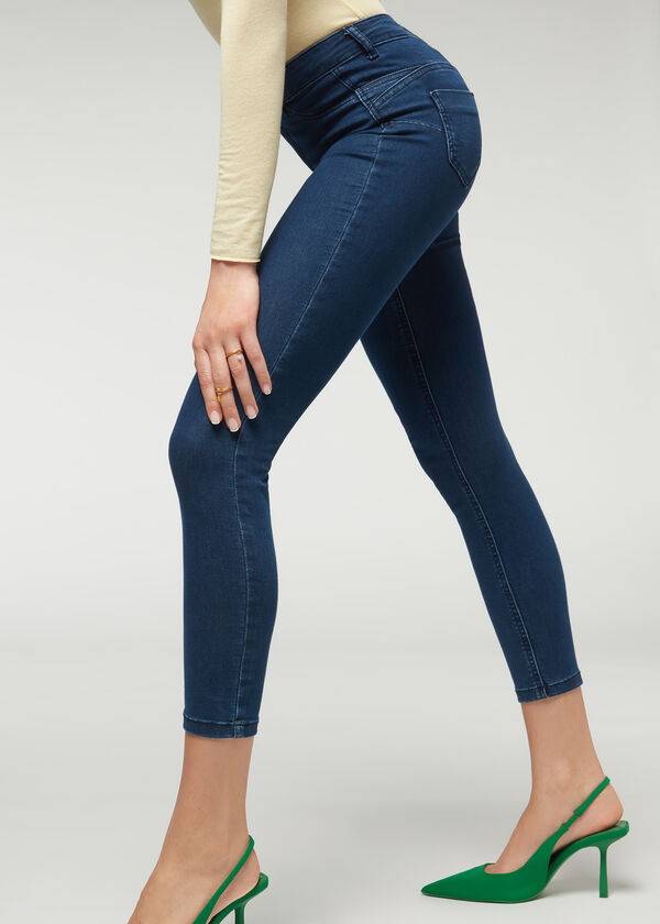 Jeans Calzedonia Push-up and soft touch Mujer Azul Marino | CO1582NB