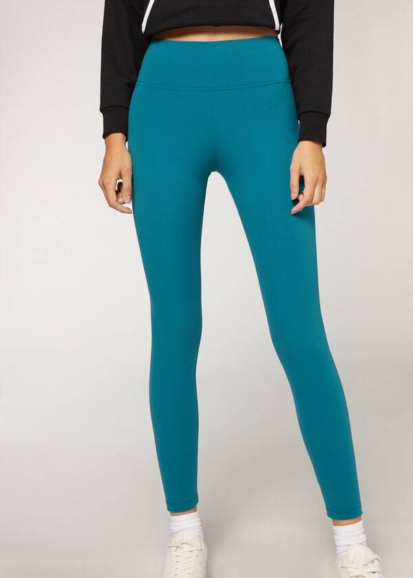 Leggins Calzedonia Active Mujer Azules | CO1572GL