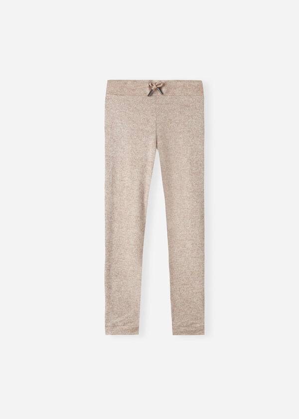 Leggins Calzedonia Cashmere Blend Stretch Deporte Niños Beige | CO1069YU