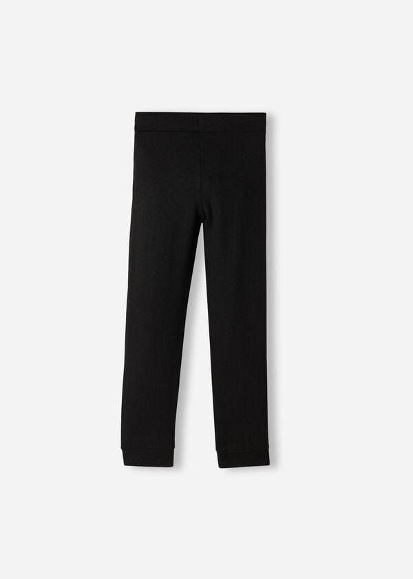 Leggins Calzedonia Cashmere Blend Stretch Deporte Niños Negras | CO1071IS