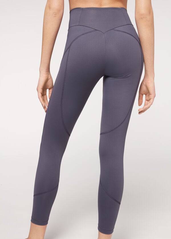 Leggins Calzedonia Performance Atléticos Mujer Azul Marino | CO1521HK