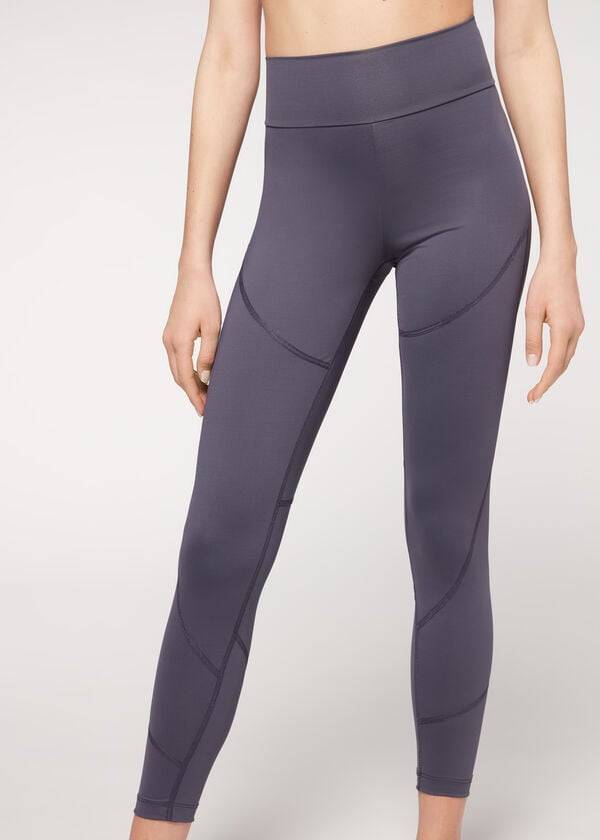 Leggins Calzedonia Performance Atléticos Mujer Azul Marino | CO1521HK