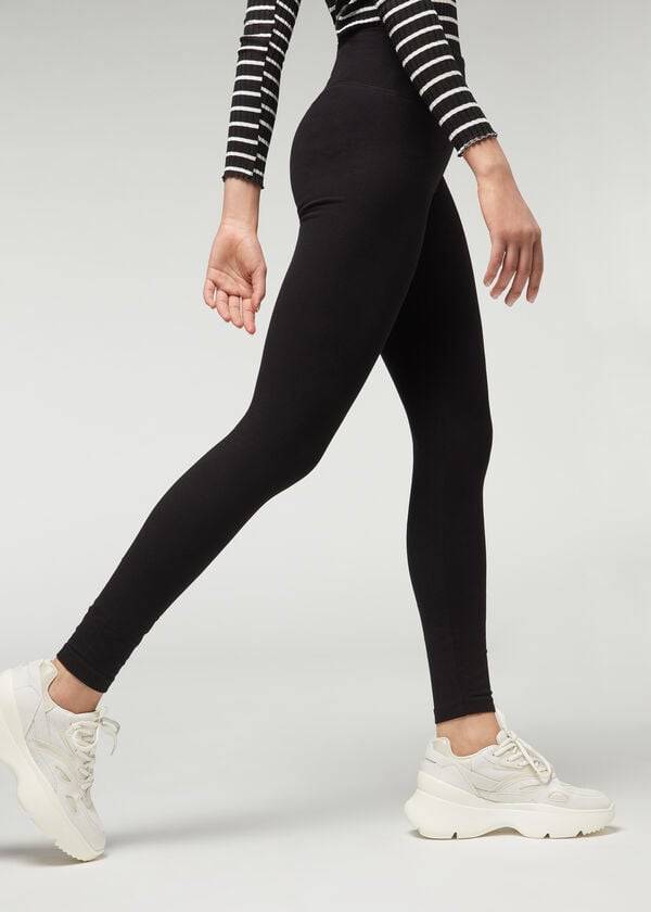 Leggins Calzedonia Thermal Mujer Negras | CO1494GL