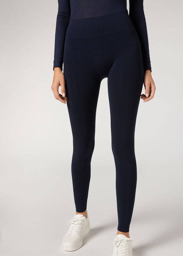 Leggins Calzedonia Ultra-Opaque Microfiber Mujer Azules | CO1483RW