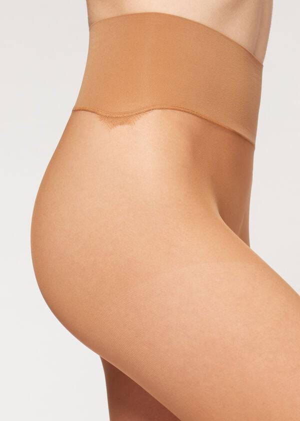 Mallas Calzedonia 20 Denier Essential Invisible Sheer Mujer Kaki | CO3050GL