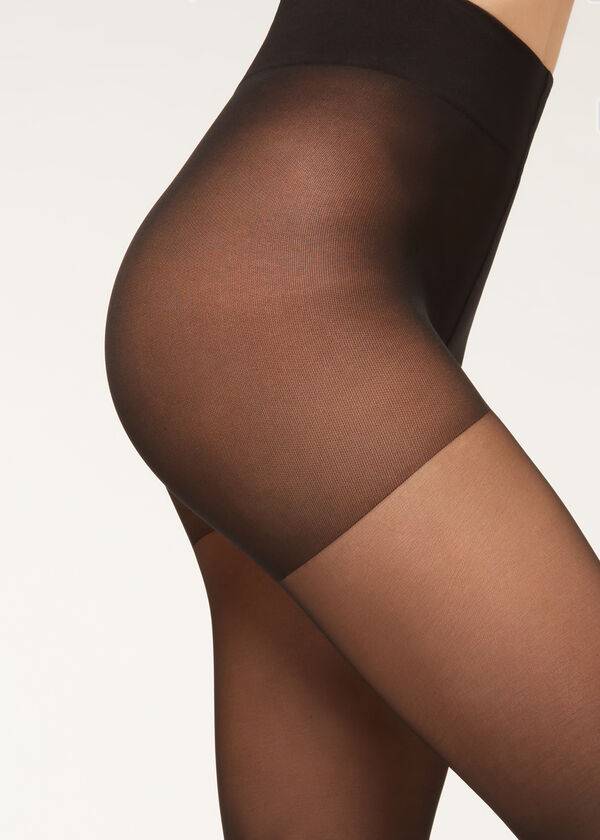 Mallas Calzedonia 40 Denier Action Medium Sheer Mujer Negras | CO2995NB