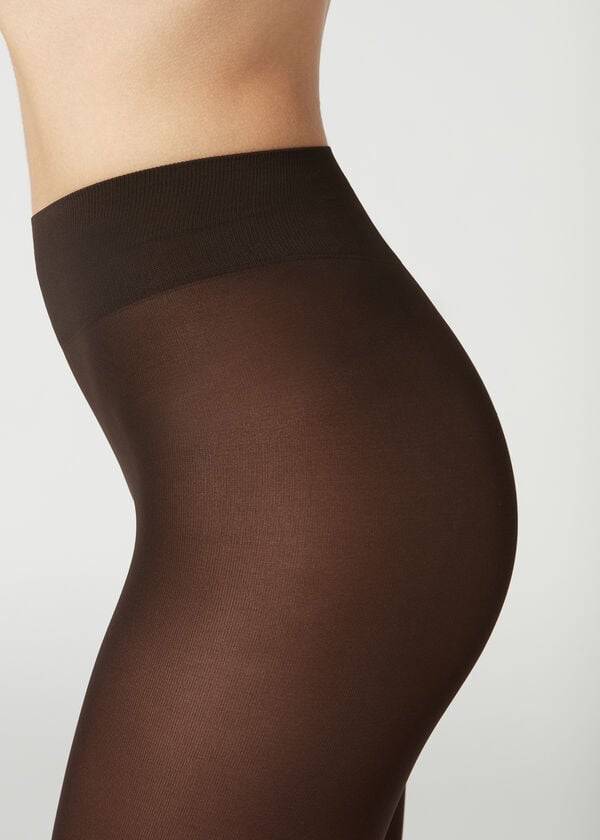 Mallas Calzedonia 50 Denier Total Comodidad Soft Touch Patterned Sexy Mujer Cafe | CO3108QZ