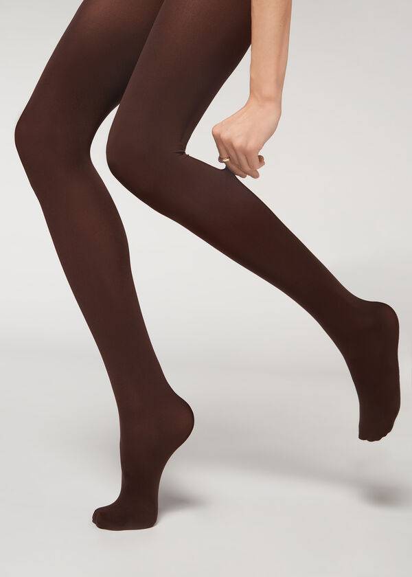 Mallas Calzedonia 50 Denier Totally Invisible Opaque Mujer Cafe | CO3150RW