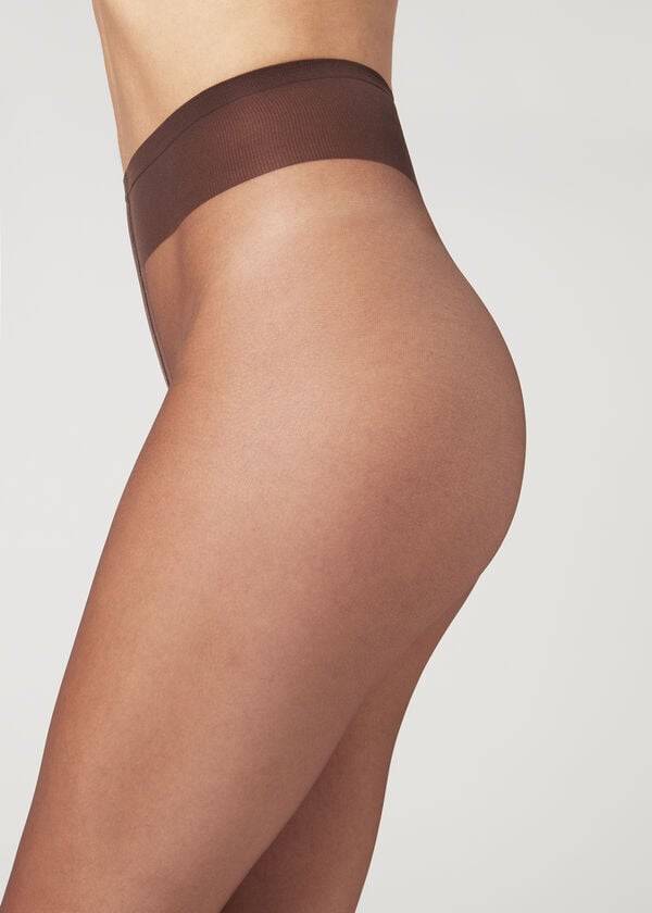 Mallas Calzedonia 8 Denier Ultra Sheer Mujer Cafe | CO2973ZG