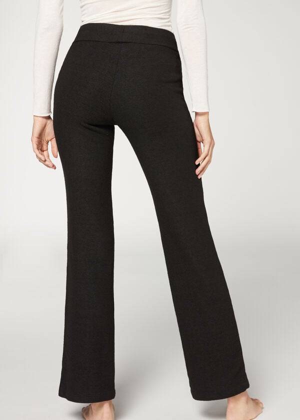 Pantalones Calzedonia Cashmere Directo Mujer Negras | CO1471KI