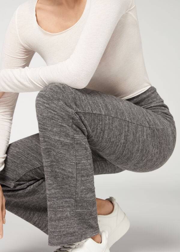 Pantalones Calzedonia Cashmere Directo Mujer Gris | CO1473ZG