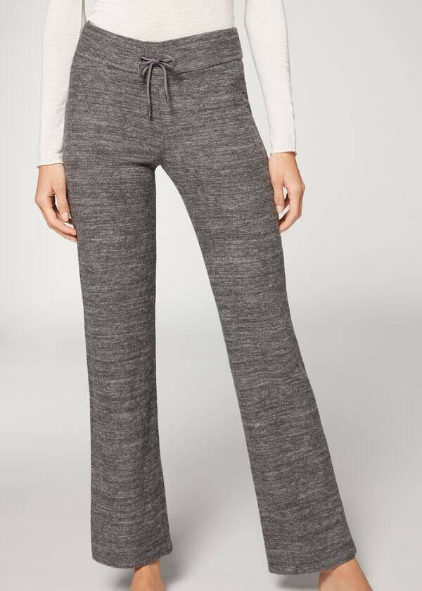 Pantalones Calzedonia Cashmere Directo Mujer Gris | CO1473ZG