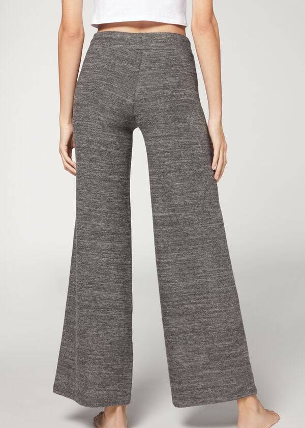 Pantalones Calzedonia Cashmere Palazzo Mujer Gris | CO1475CE