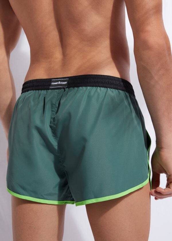 Traje De Baño Calzedonia Venice Beach Hombre Verde | CO1279IS