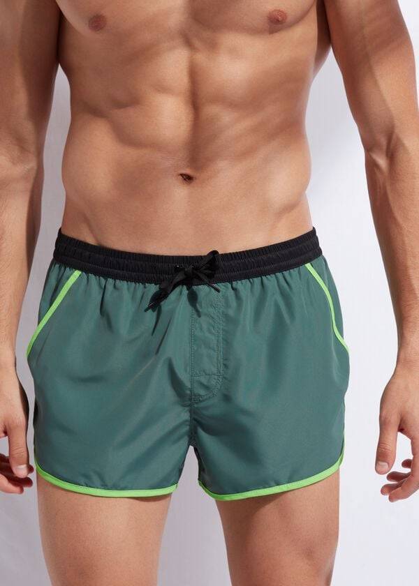 Traje De Baño Calzedonia Venice Beach Hombre Verde | CO1279IS